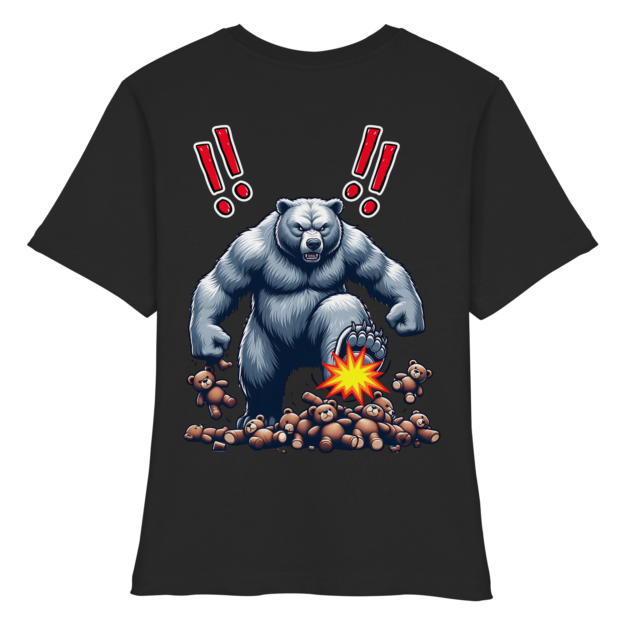 Teddy Terror - Fitted Ladies Organic Shirt