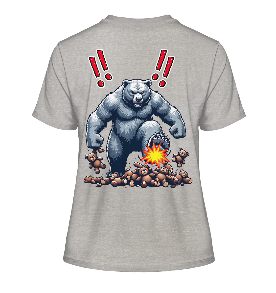 Teddy Terror - Fitted Ladies Organic Shirt