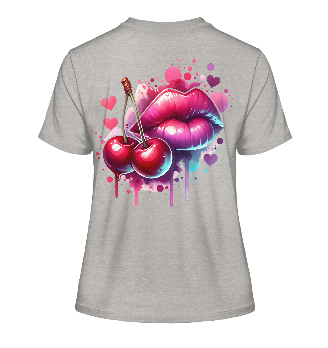 Cherry Kiss - Fitted Ladies Organic Shirt