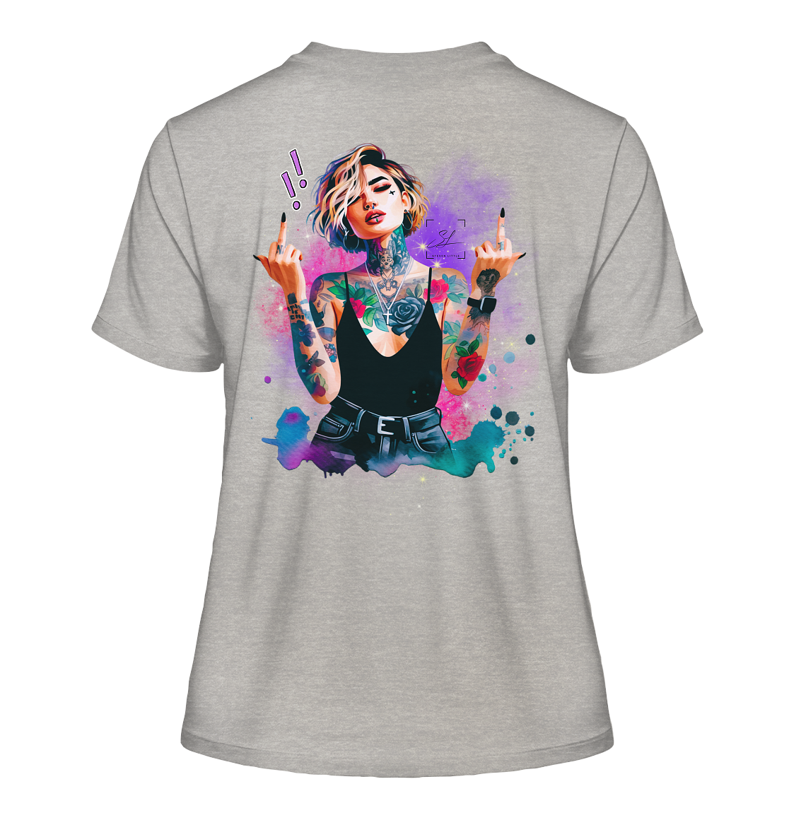 Rebel Rose - Fitted Ladies Organic Shirt