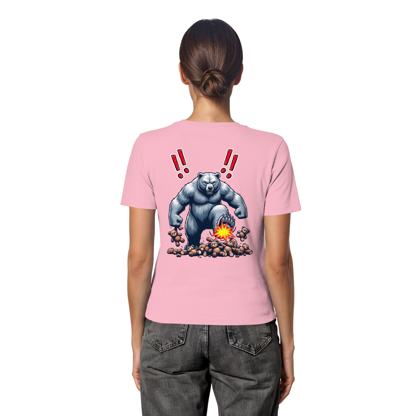 Teddy Terror - Fitted Ladies Organic Shirt