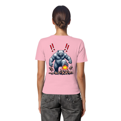 Teddy Terror - Fitted Ladies Organic Shirt