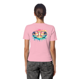 Tropical Sunset Glasses - Fitted Ladies Organic Shirt