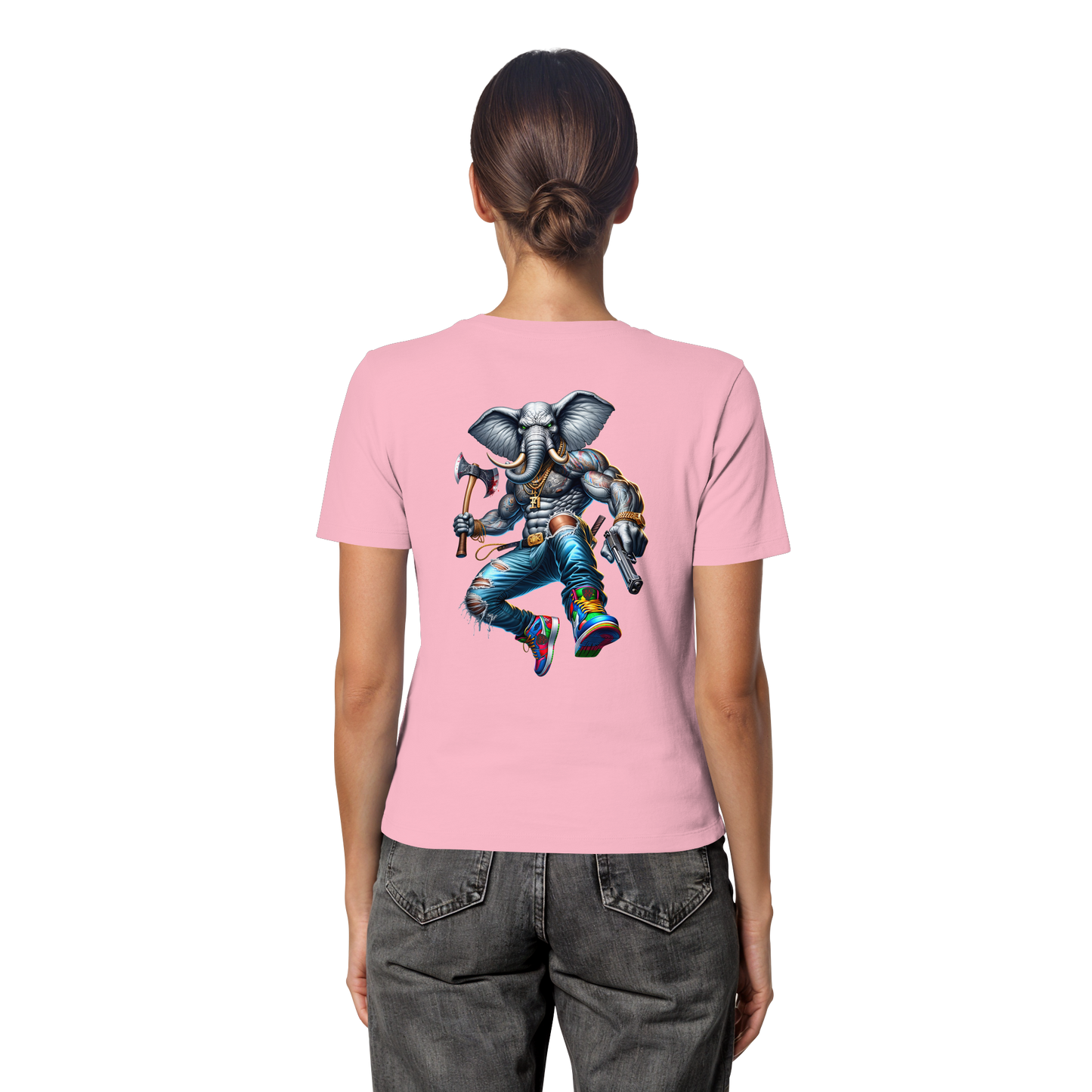Elephant Warrior - Fitted Ladies Organic Shirt