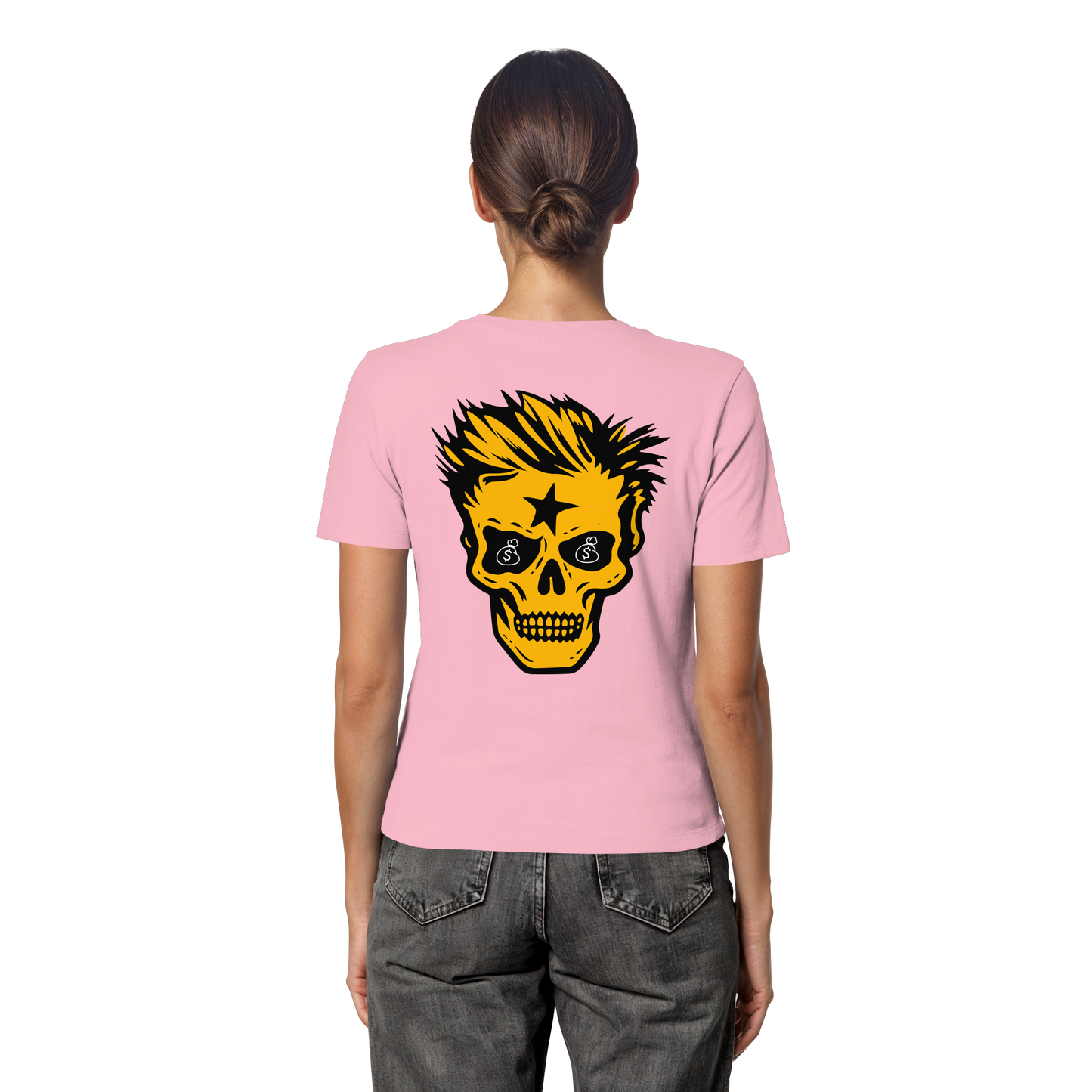 Golden Skull - Fitted Ladies Organic Shirt