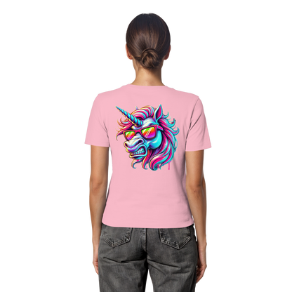 Funky Unicorn - Fitted Ladies Organic Shirt