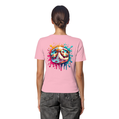 Sunset Vibes Dice - Fitted Ladies Organic Shirt