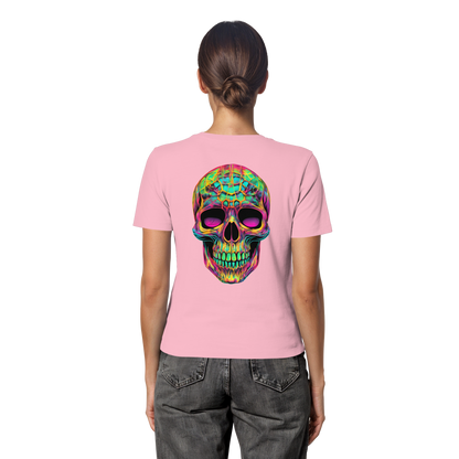 Psychedelic Skull - Fitted Ladies Organic Shirt