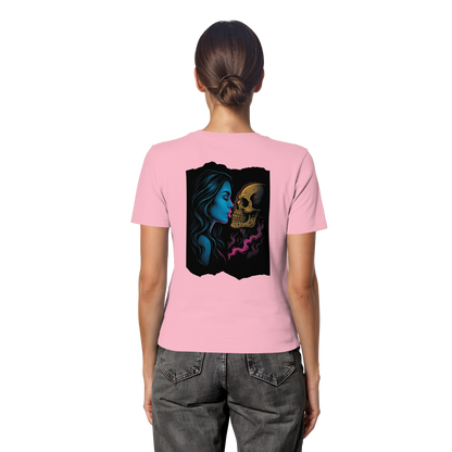 Kissing Skull - Fitted Ladies Organic Shirt