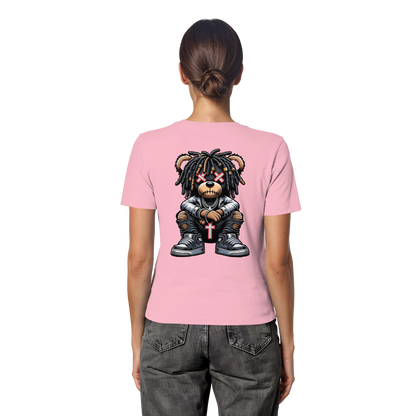 Bad Ass Teddy - Fitted Ladies Organic Shirt