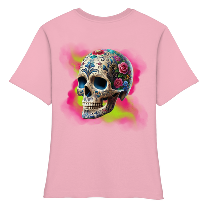 Floral Skull - Fitted Ladies Organic Shirt