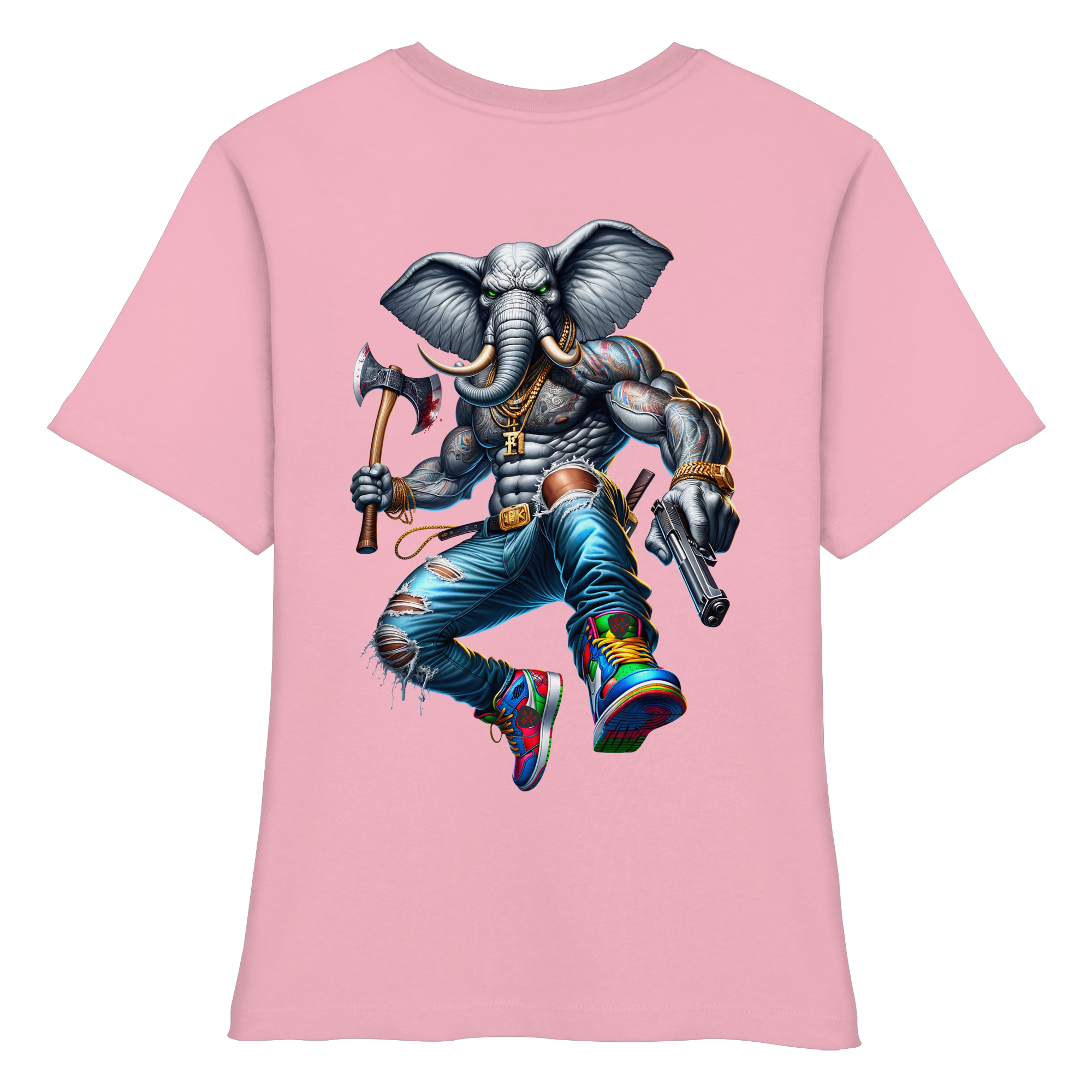 Elephant Warrior - Fitted Ladies Organic Shirt