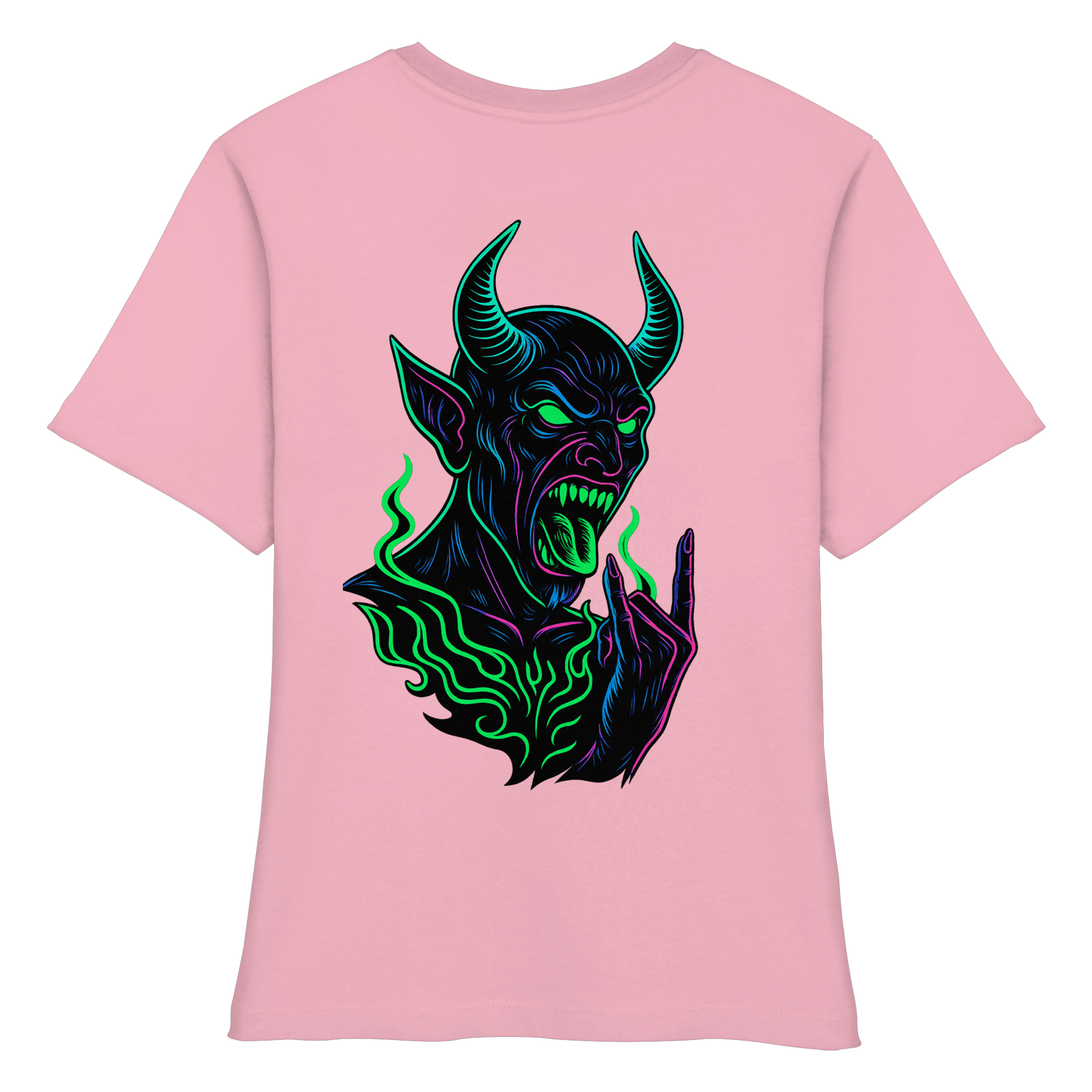 Neon Hellfire - Fitted Ladies Organic Shirt