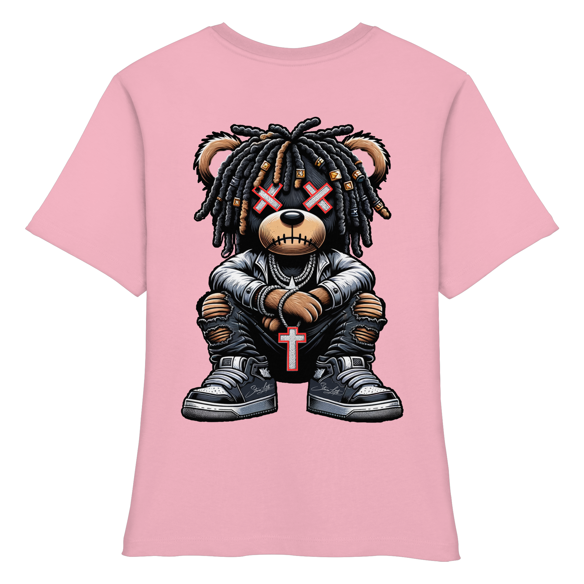 Bad Ass Teddy - Fitted Ladies Organic Shirt