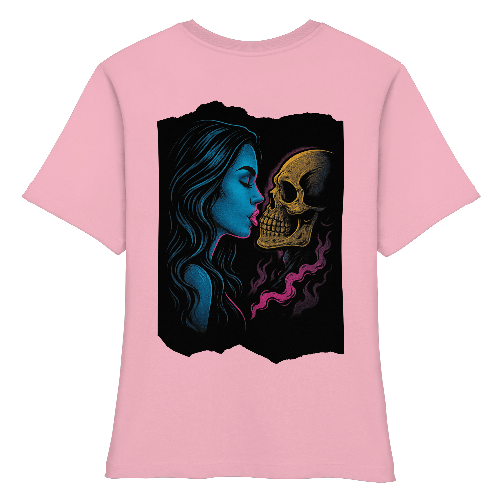 Kissing Skull - Fitted Ladies Organic Shirt