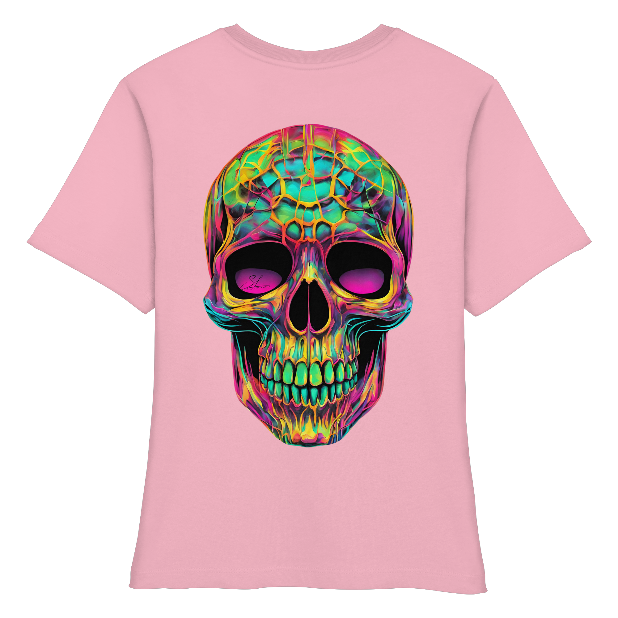 Psychedelic Skull - Fitted Ladies Organic Shirt