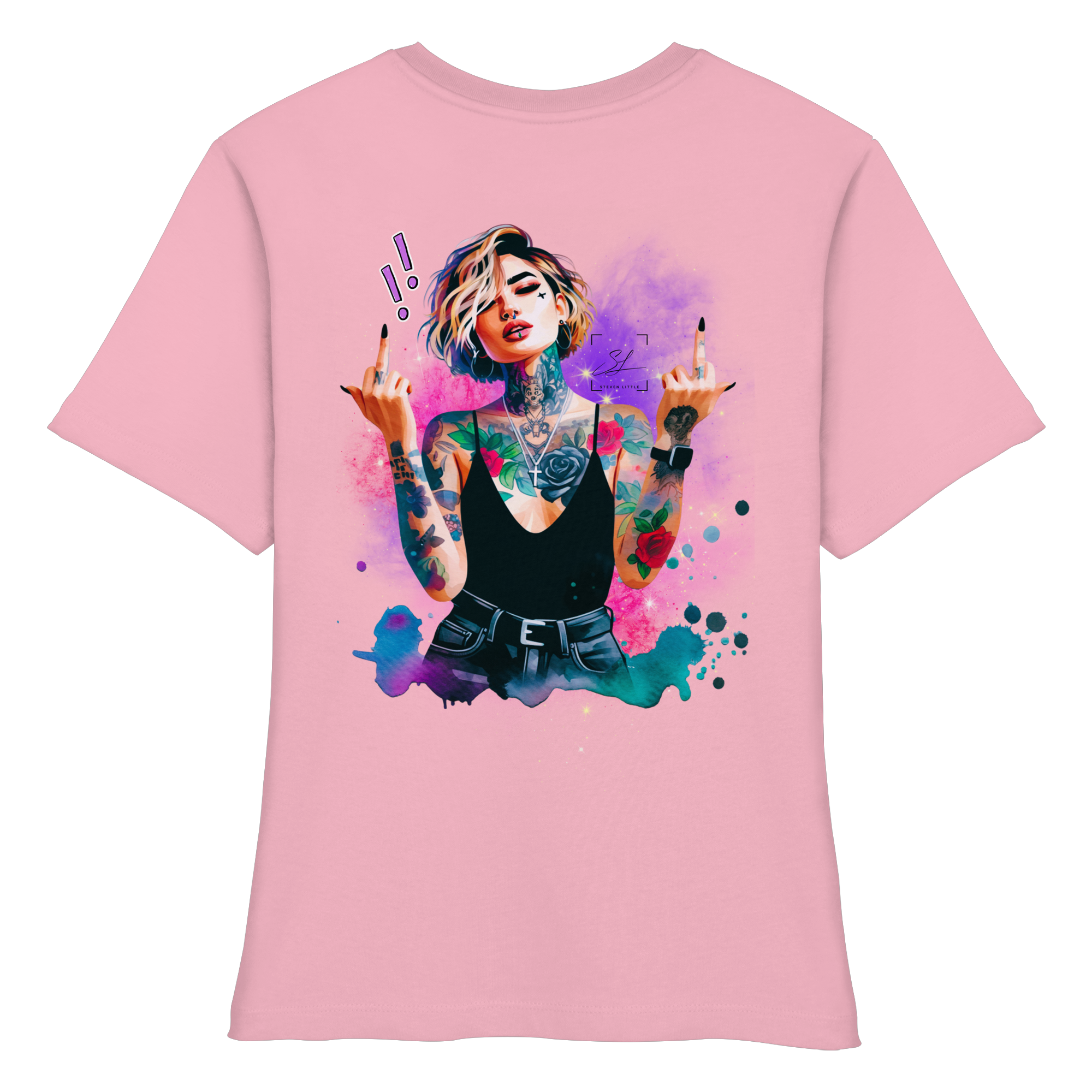 Rebel Rose - Chemise bio ajustée pour femme