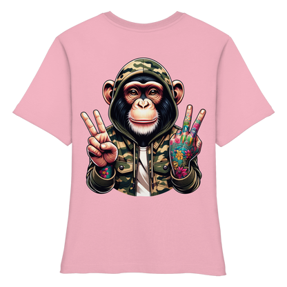 Jungle Ink Monkey - Fitted Ladies Organic Shirt