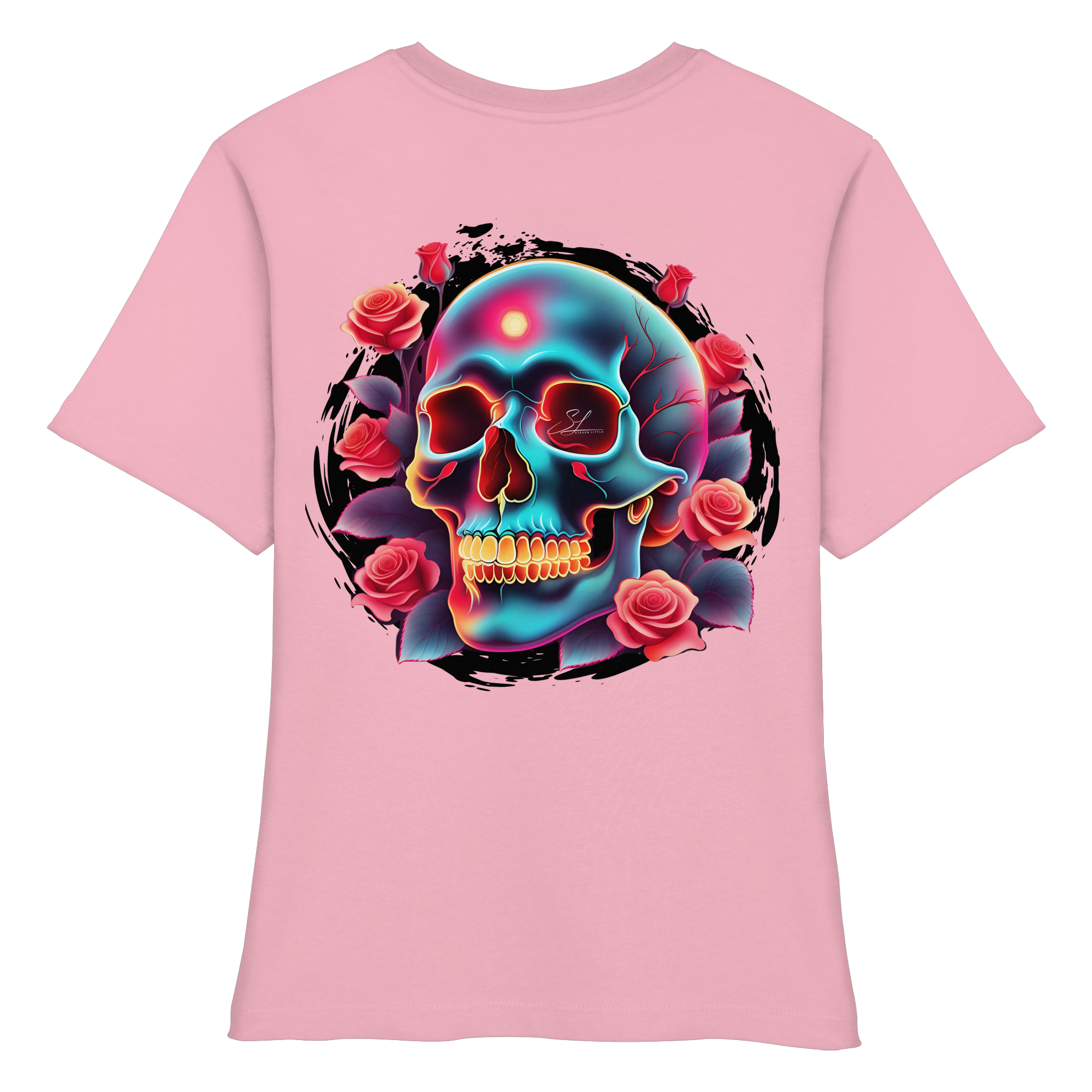 Glow Skull - Chemise bio ajustée pour femme