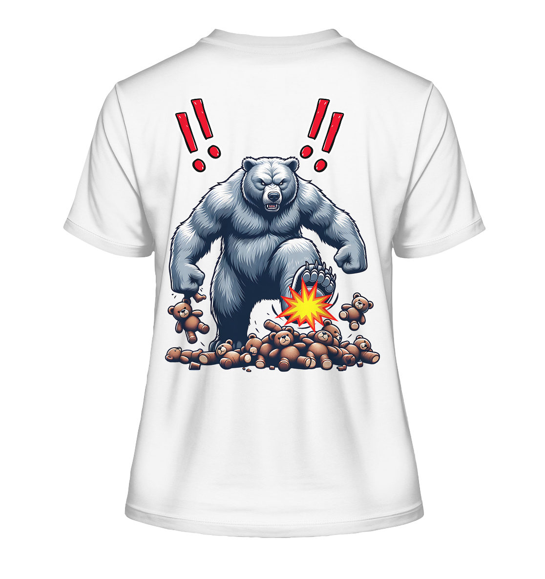 Teddy Terror - Fitted Ladies Organic Shirt