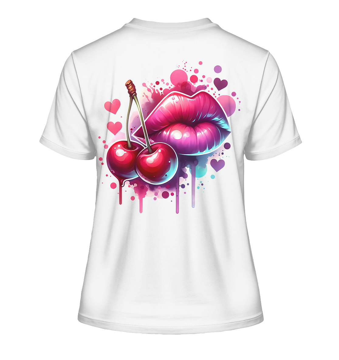 Cherry Kiss - Fitted Ladies Organic Shirt