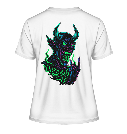 Neon Hellfire - Fitted Ladies Organic Shirt