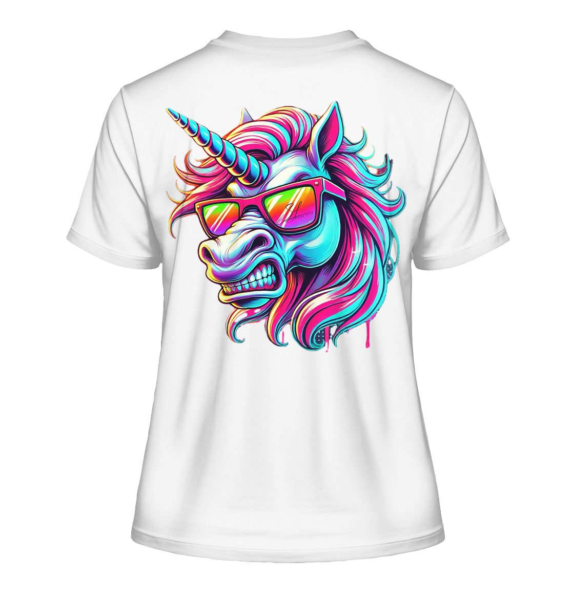 Funky Unicorn - Fitted Ladies Organic Shirt