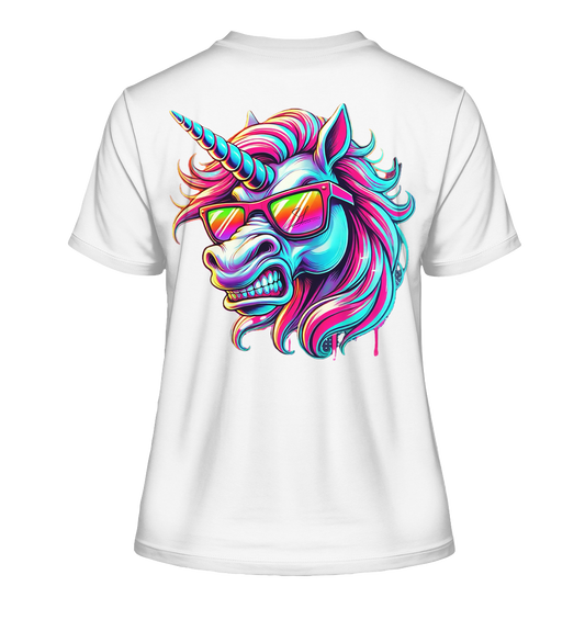 Funky Unicorn - Fitted Ladies Organic Shirt