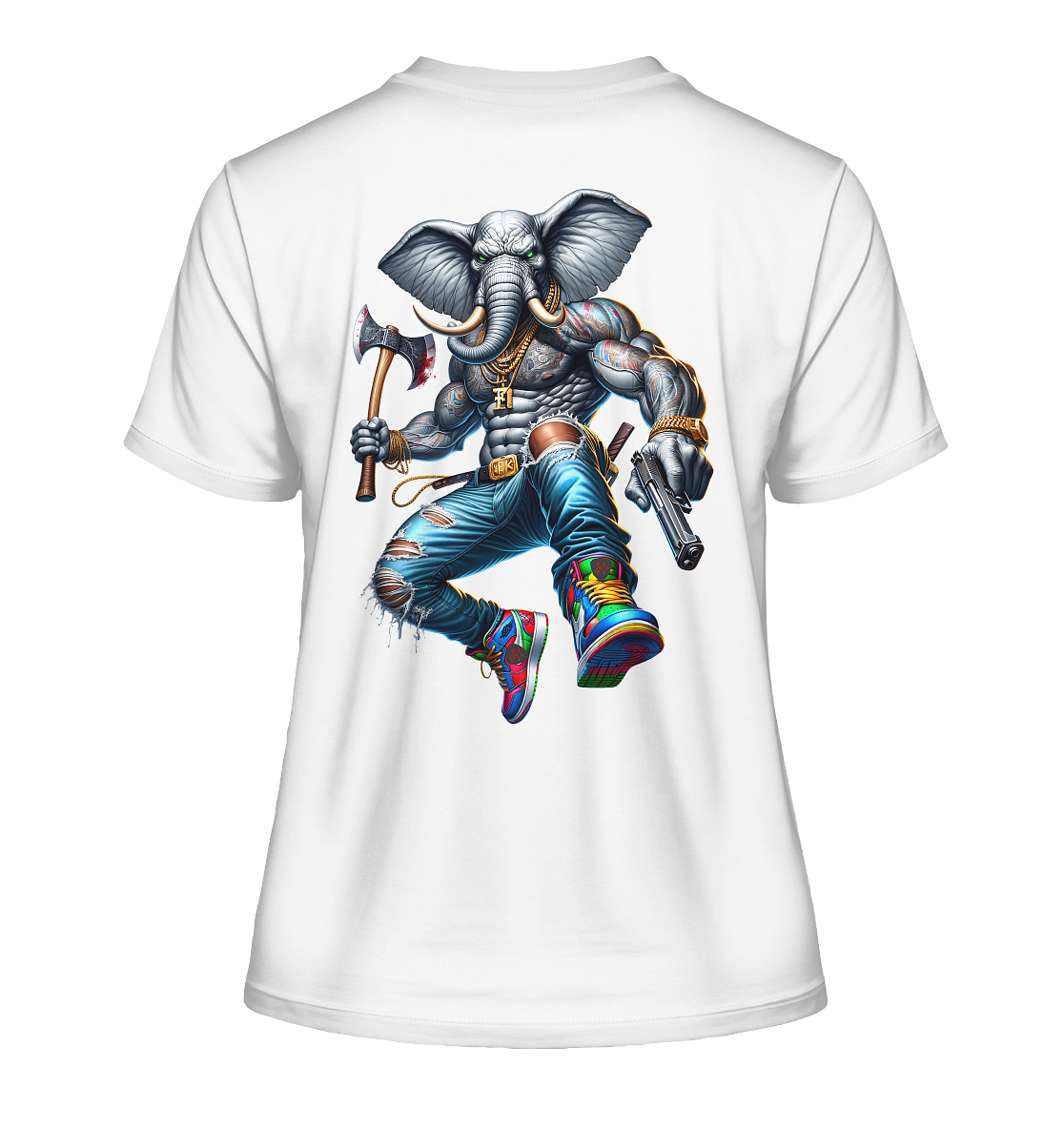 Street King Elefant - Fitted Ladies Organic Shirt