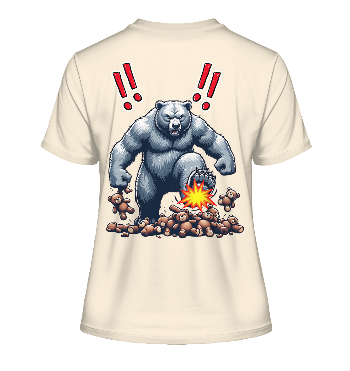 Teddy Terror - Fitted Ladies Organic Shirt