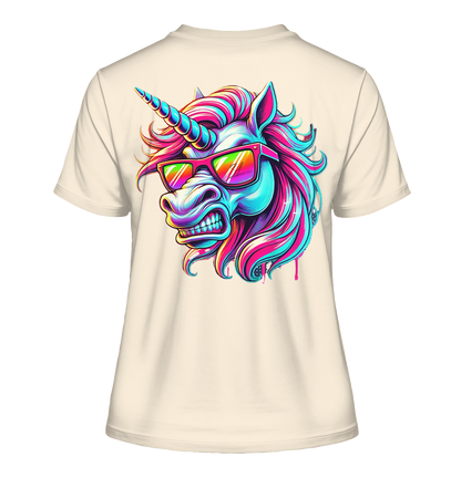 Funky Unicorn - Fitted Ladies Organic Shirt