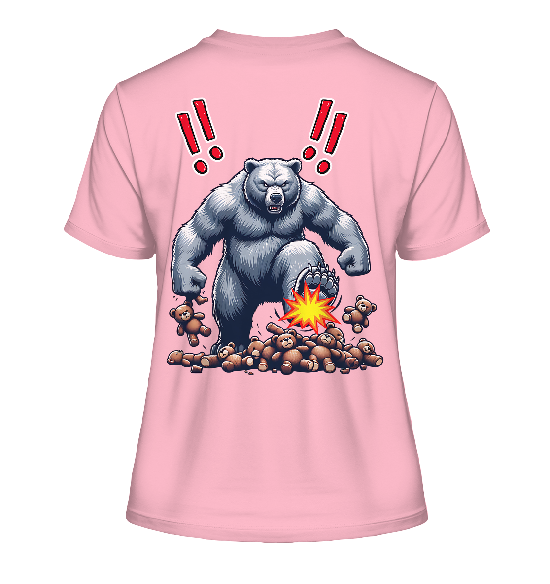 Teddy Terror - Fitted Ladies Organic Shirt