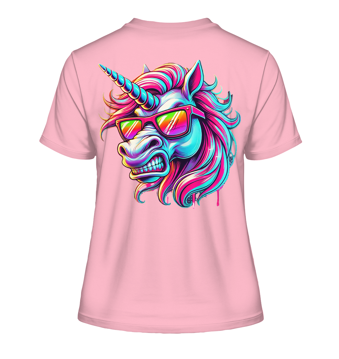 Funky Unicorn - Fitted Ladies Organic Shirt