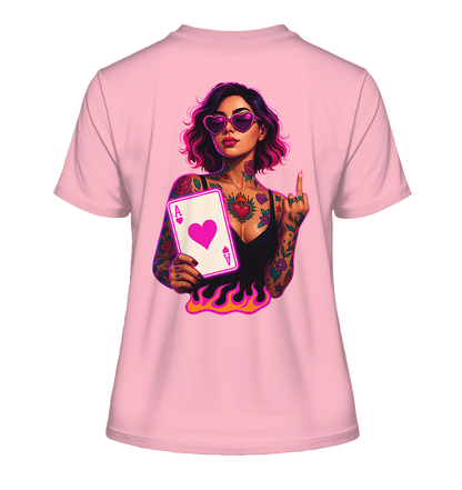 Queen of Hearts - Fitted Ladies Organic Shirt