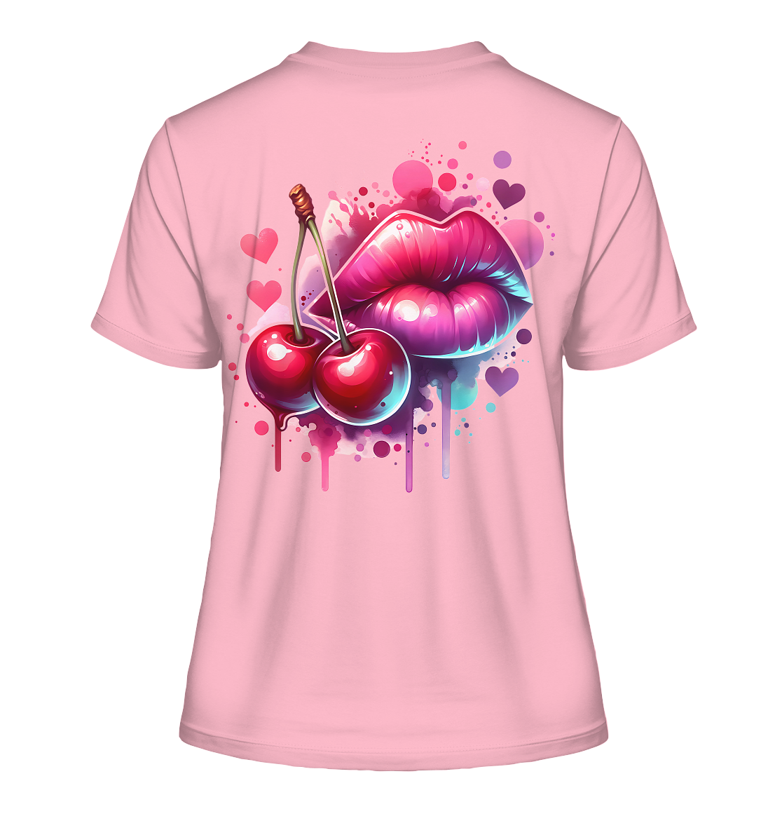 Cherry Kiss - Fitted Ladies Organic Shirt