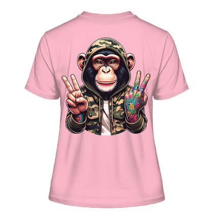 Jungle Ink Monkey - Fitted Ladies Organic Shirt