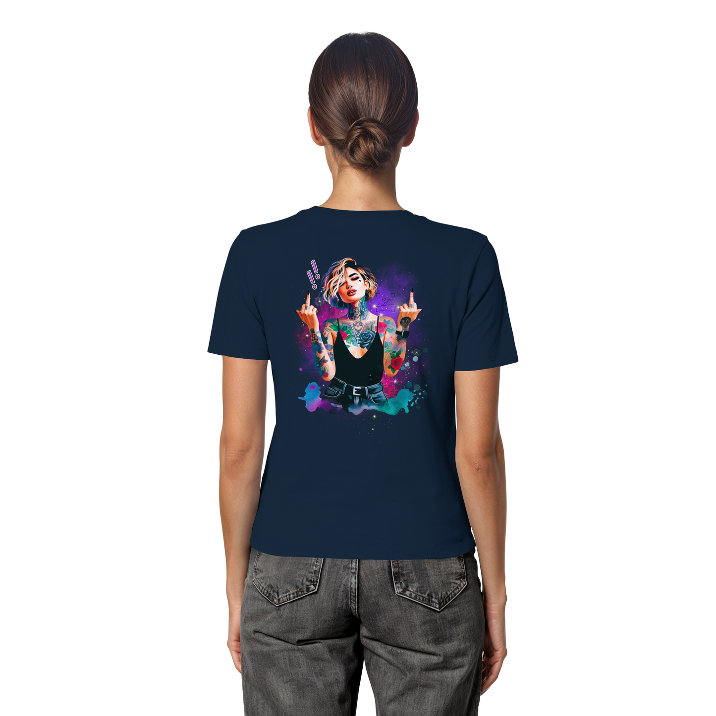 Rebel Rose - Fitted Ladies Organic Shirt