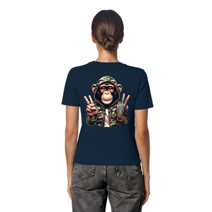 Jungle Ink Monkey - Fitted Ladies Organic Shirt