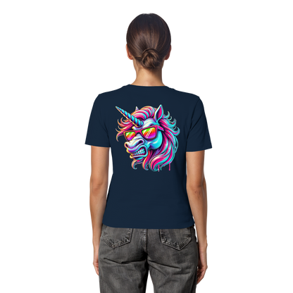 Funky Unicorn - Fitted Ladies Organic Shirt