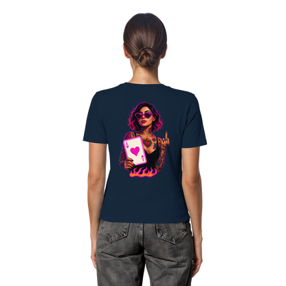 Queen of Hearts - Fitted Ladies Organic Shirt