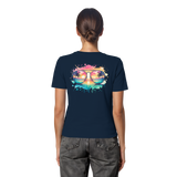 Tropical Sunset Glasses - Fitted Ladies Organic Shirt