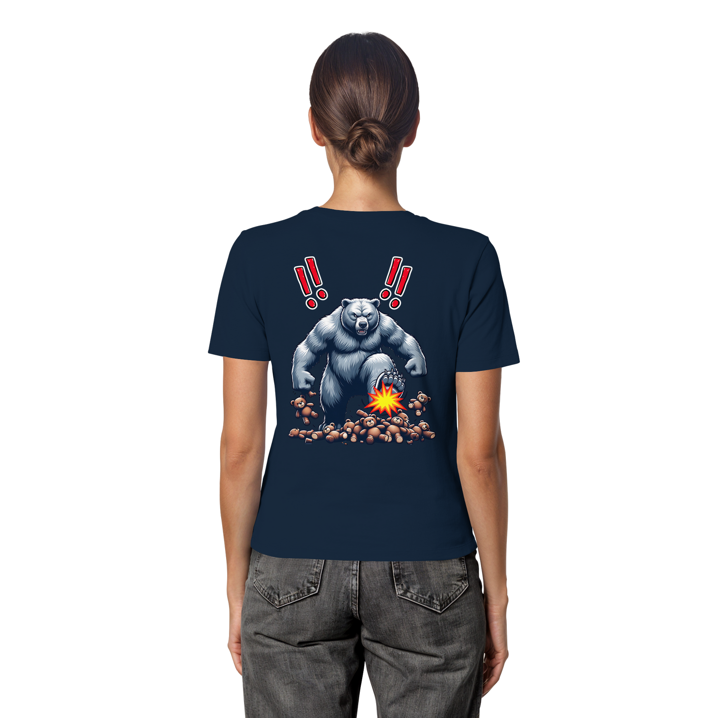 Teddy Terror - Fitted Ladies Organic Shirt