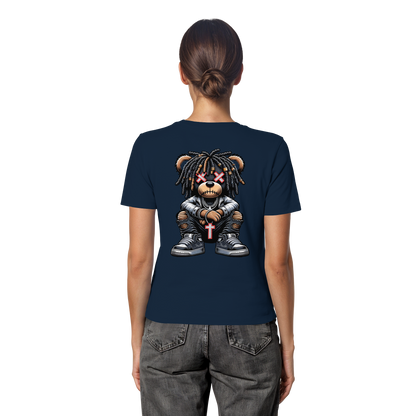 Bad Ass Teddy - Fitted Ladies Organic Shirt