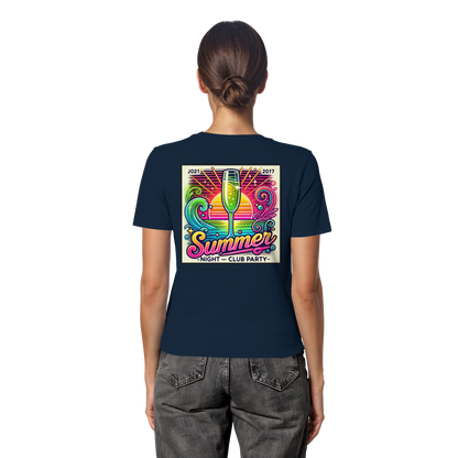 Summer Party Vibes - Fitted Ladies Organic Shirt