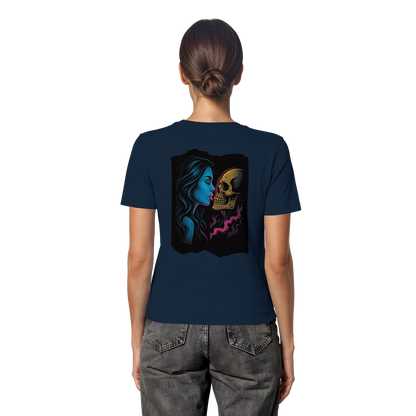 Kissing Skull - Fitted Ladies Organic Shirt