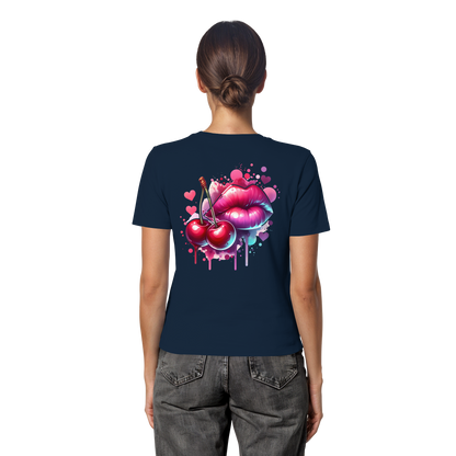 Cherry Kisses - Fitted Ladies Organic Shirt