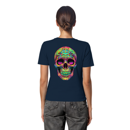 Psychedelic Skull - Fitted Ladies Organic Shirt