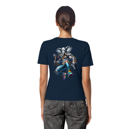 Elephant Warrior - Fitted Ladies Organic Shirt