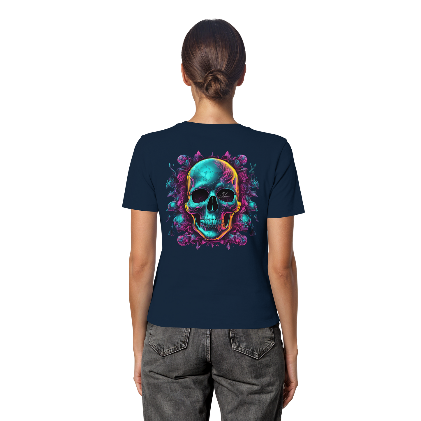 Galactic Skull - Fitted Ladies Organic Shirt
