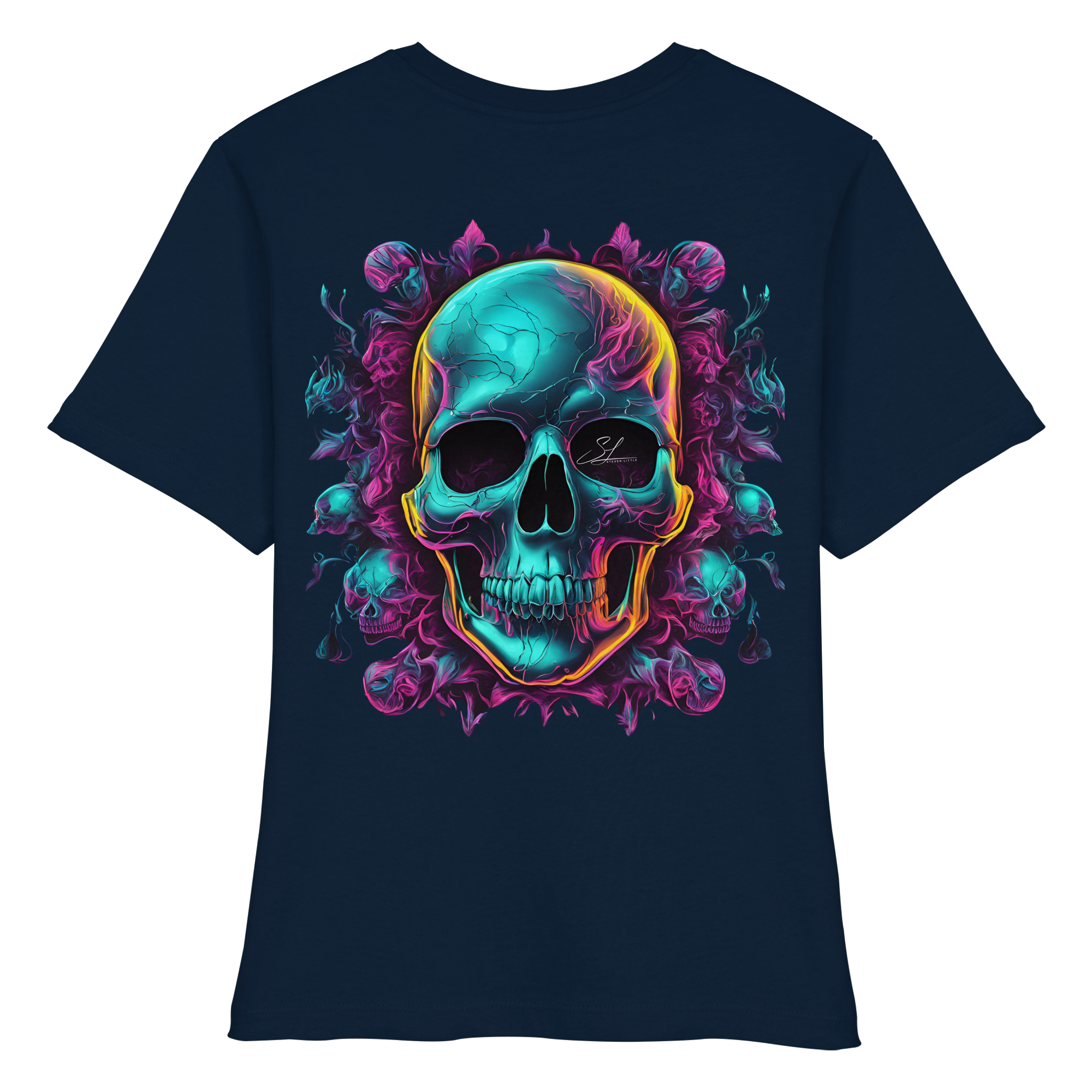 Crâne Galactique - Chemise bio ajustée pour femme